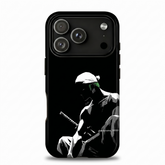 Roronoa Zoro One Piece White Bandana Silhouette Sword Rest Pure Black Dark Minimal Anime Art Protective Phone Case