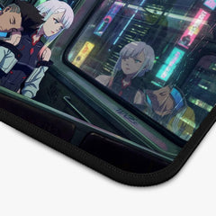 Cyberpunk Edgerunners Desk Mat David Lucy Night City Subway Neon Dark Large Gaming Mouse Pad