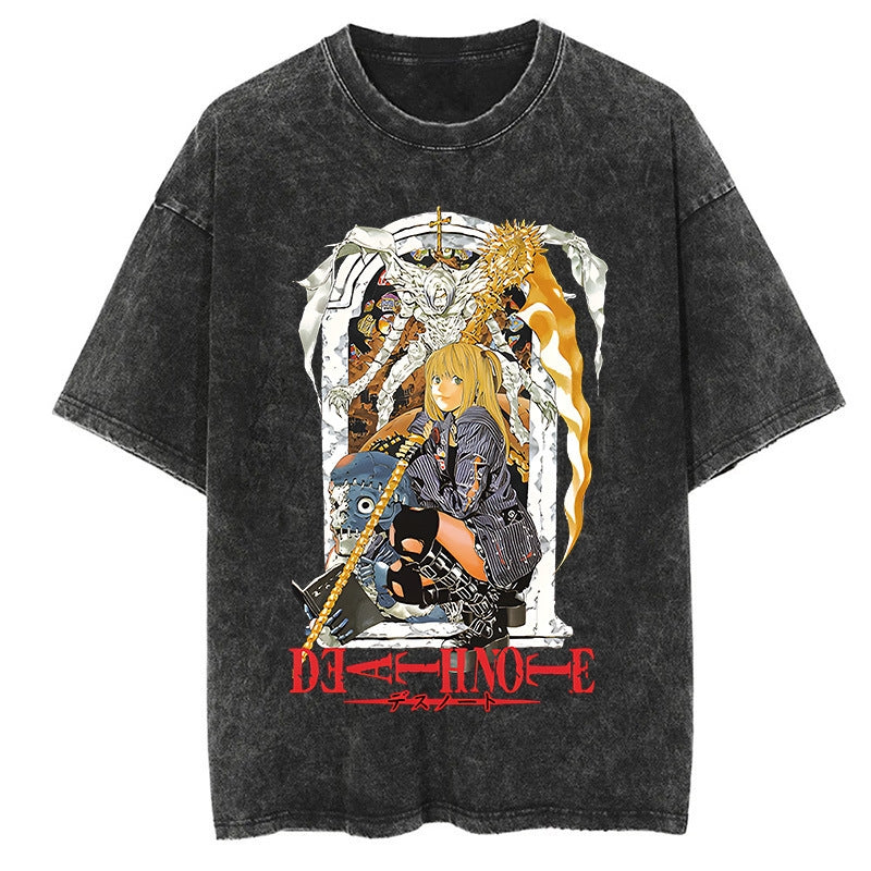Morukai "Misa Amane" Death Note Vintage Washed Oversized T-Shirt