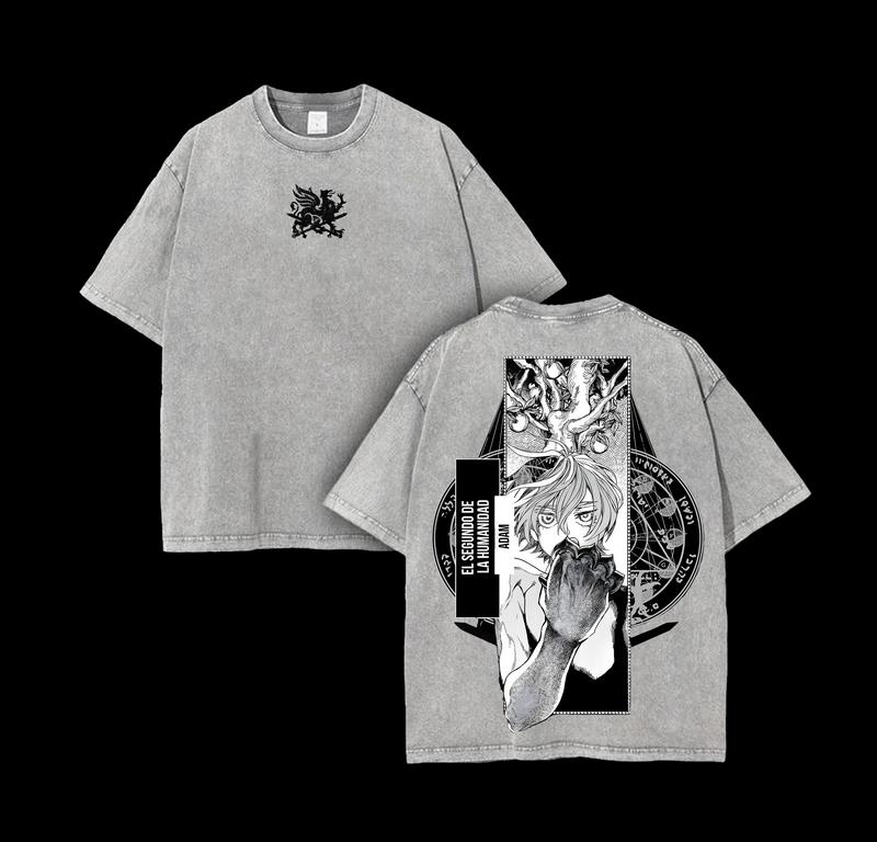 Morukai "Adam" Record of Ragnarok Vintage Washed Oversized T-Shirt