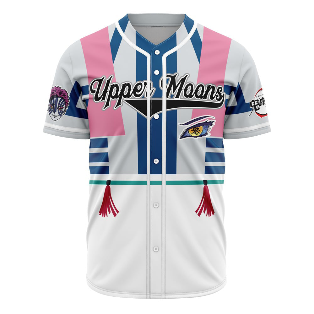 Morukai "Akaza Upper Moon Three" Demon Slayer: Kimetsu no Yaiba Baseball Jersey