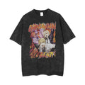 Morukai "Denji & Power" Chainsaw Man Vintage Washed Oversized T-Shirt