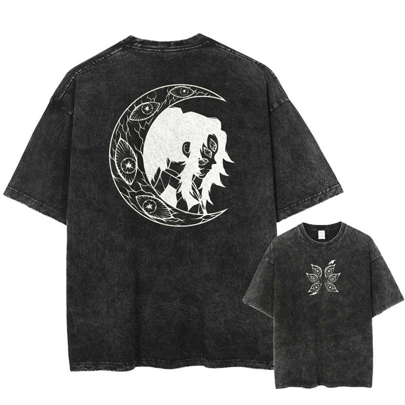 Morukai "Moon" Demon Slayer Vintage Washed Oversized T-Shirt