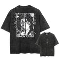 Morukai "Kokushibo" Demon Slayer Kimetsu no Yaiba Vintage Washed Oversized T-Shirt