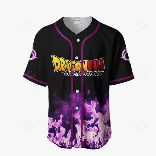 Morukai "Super Saiyan Rosé Goku Black Zamasu" Dragon Ball Baseball Jersey