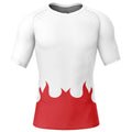 Morukai "4th Hokage Cloak Naruto Short Sleeve Rash Guard Compression Shirt