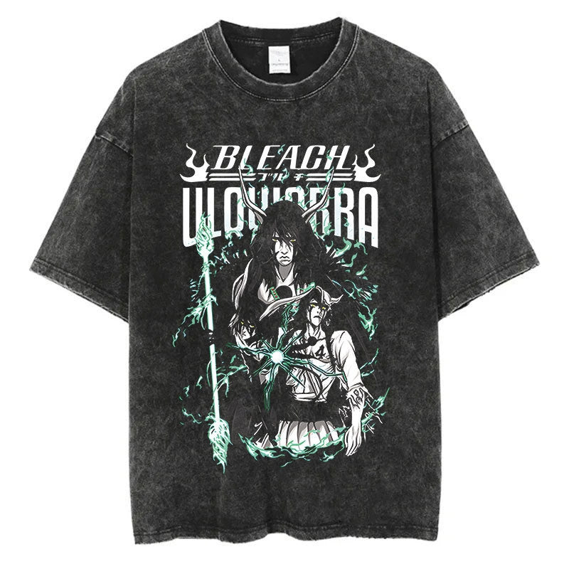 Morukai "Ulquiorra Cifer" Bleach Vintage Washed Oversized T-Shirt