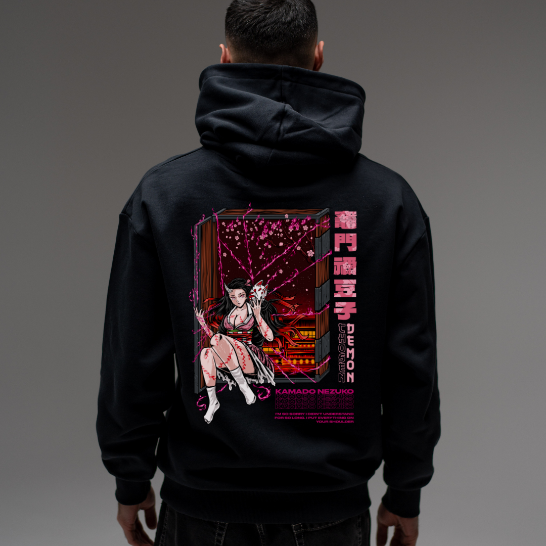 Morukai "Nezuko Kamado" Demon Slayer: Kimetsu no Yaiba Unisex Hoodie