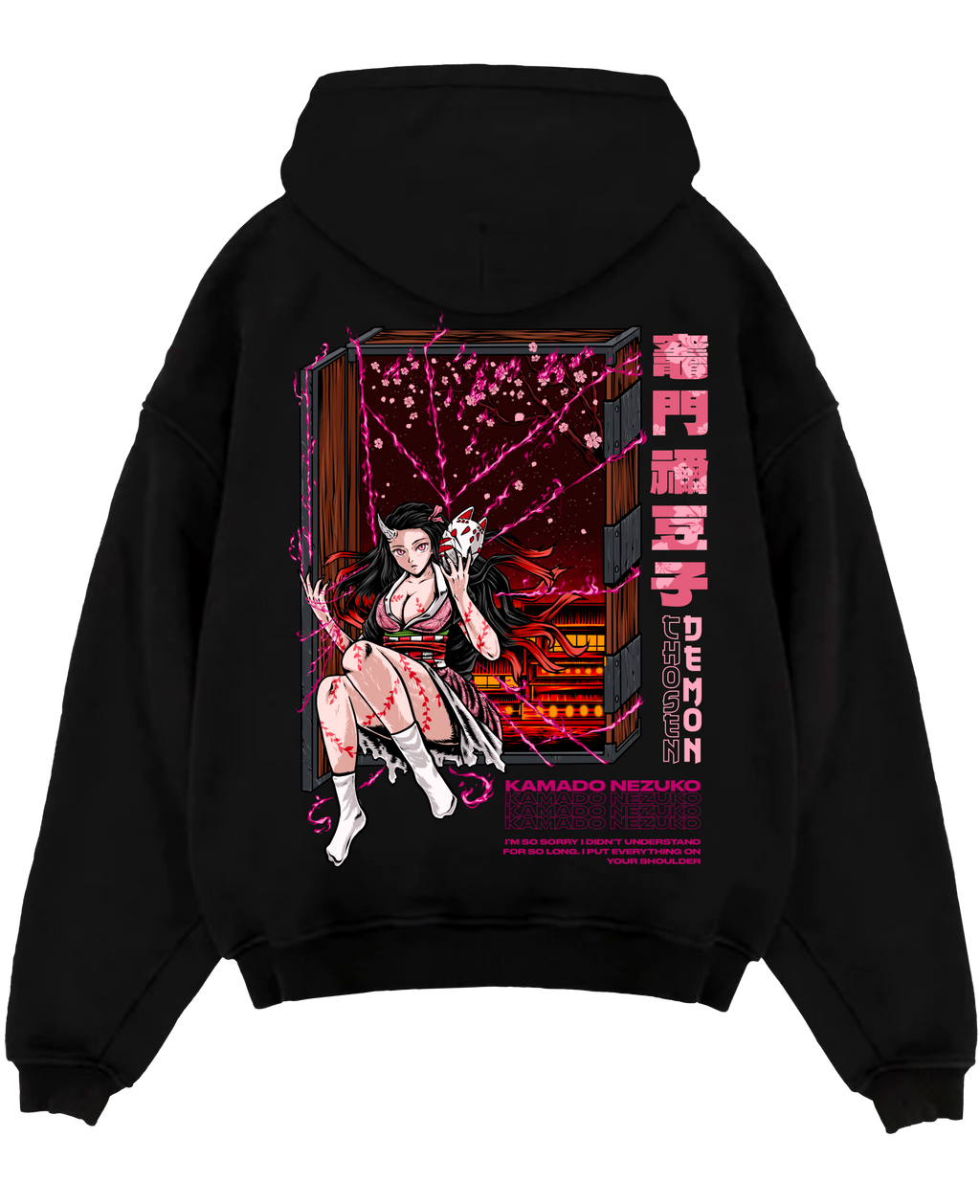 Morukai "Nezuko Kamado" Demon Slayer: Kimetsu no Yaiba Unisex Hoodie