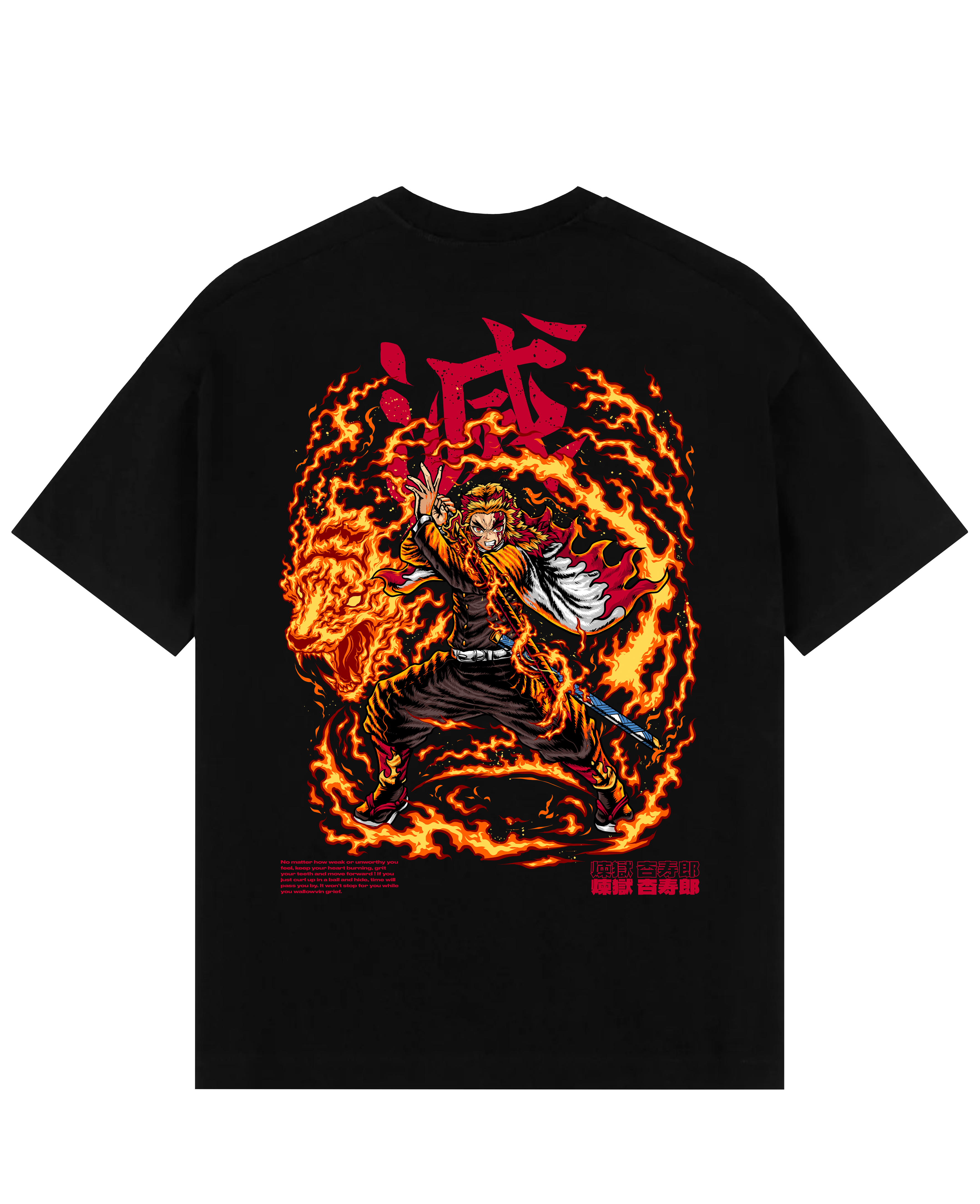 Morukai "Rengoku x Flaming Tiger" Demon Slayer: Kimetsu no Yaiba Unisex T-Shirt