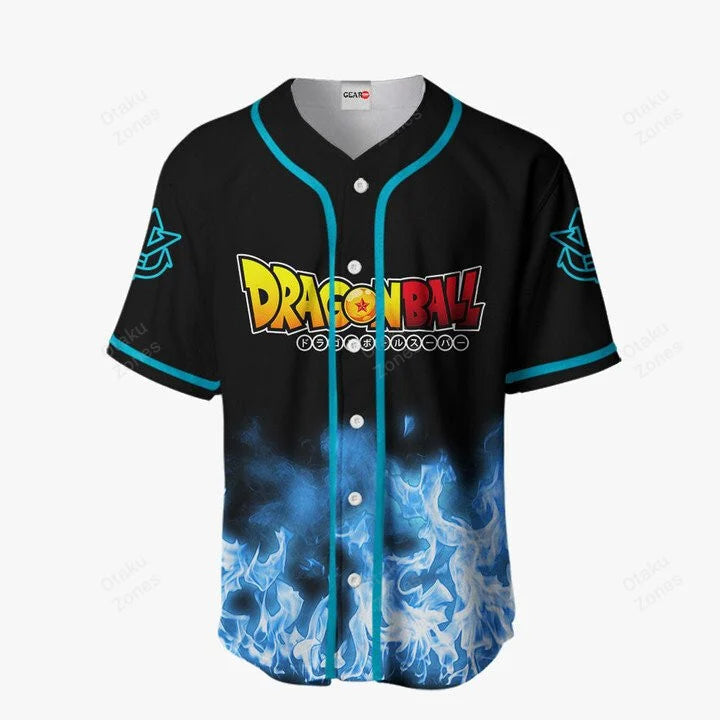 Morukai "3D Anime Vegeta Blue Custom Fandom - Dragon Ball Baseball Tee