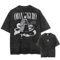 Morukai "Obanai Iguro" Demon Slayer Kimetsu no Yaiba Vintage Washed Oversized T-Shirt