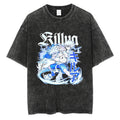 Morukai "Killua Zoldyck" Hunter x Hunter Vintage Washed Oversized T-Shirt