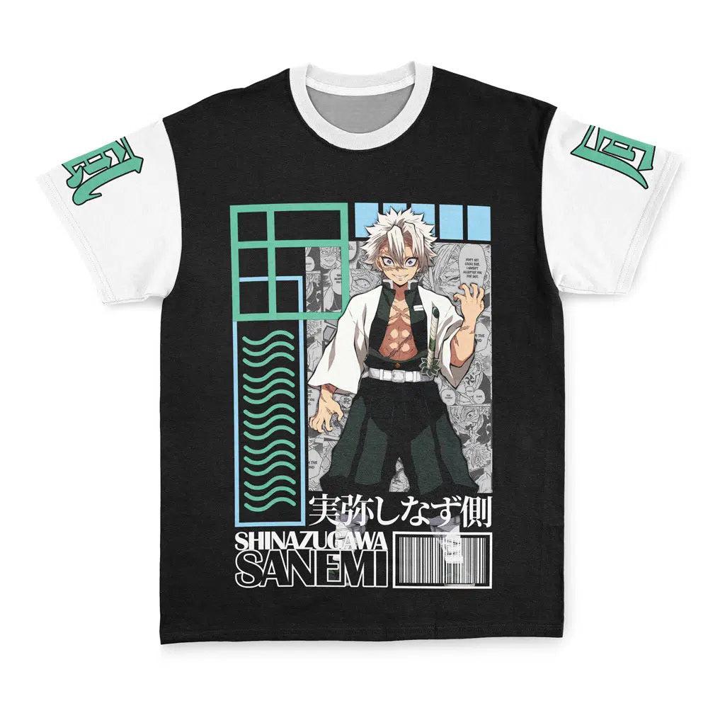 Morukai "Sanemi Shinazugawa Wind Pillar" Demon Slayer: Kimetsu no Yaiba Streetwear T-Shirt