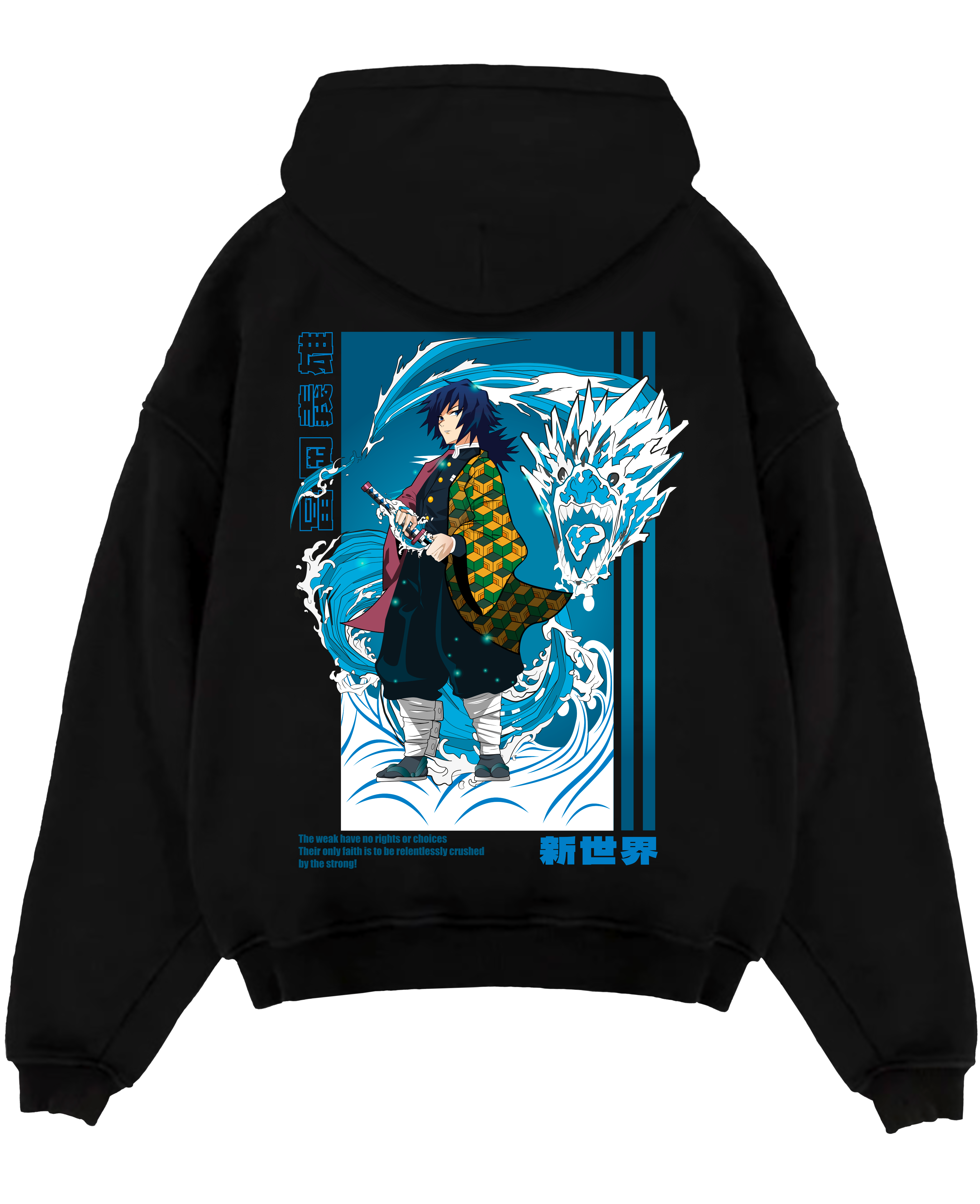 Morukai "Giyu x Water Dragon" Demon Slayer: Kimetsu no Yaiba Unisex Hoodie