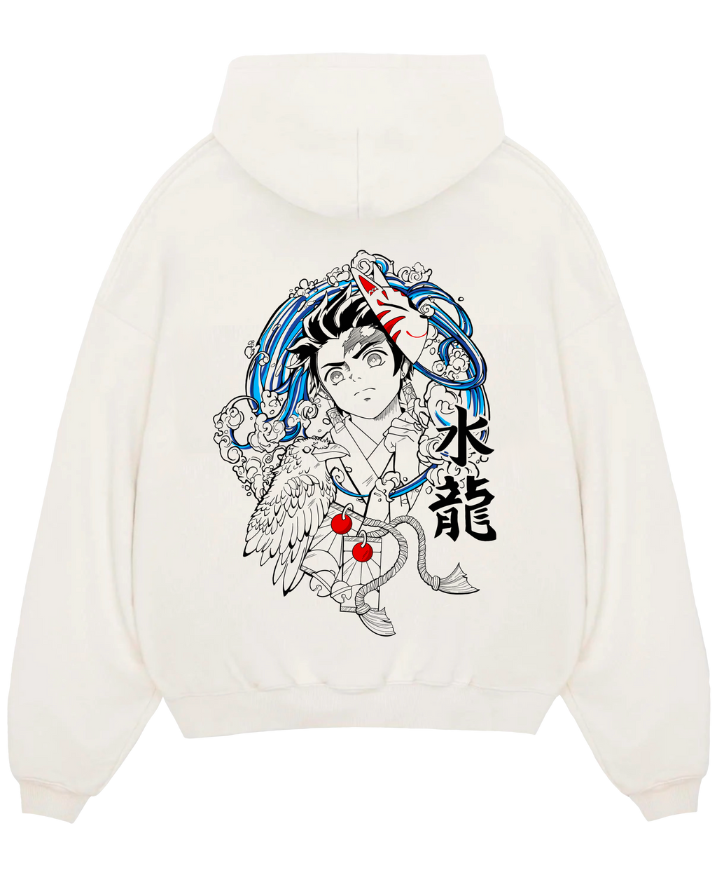 Morukai "Tanjiro Kamado Water Breathing" Demon Slayer: Kimetsu no Yaiba Unisex Hoodie