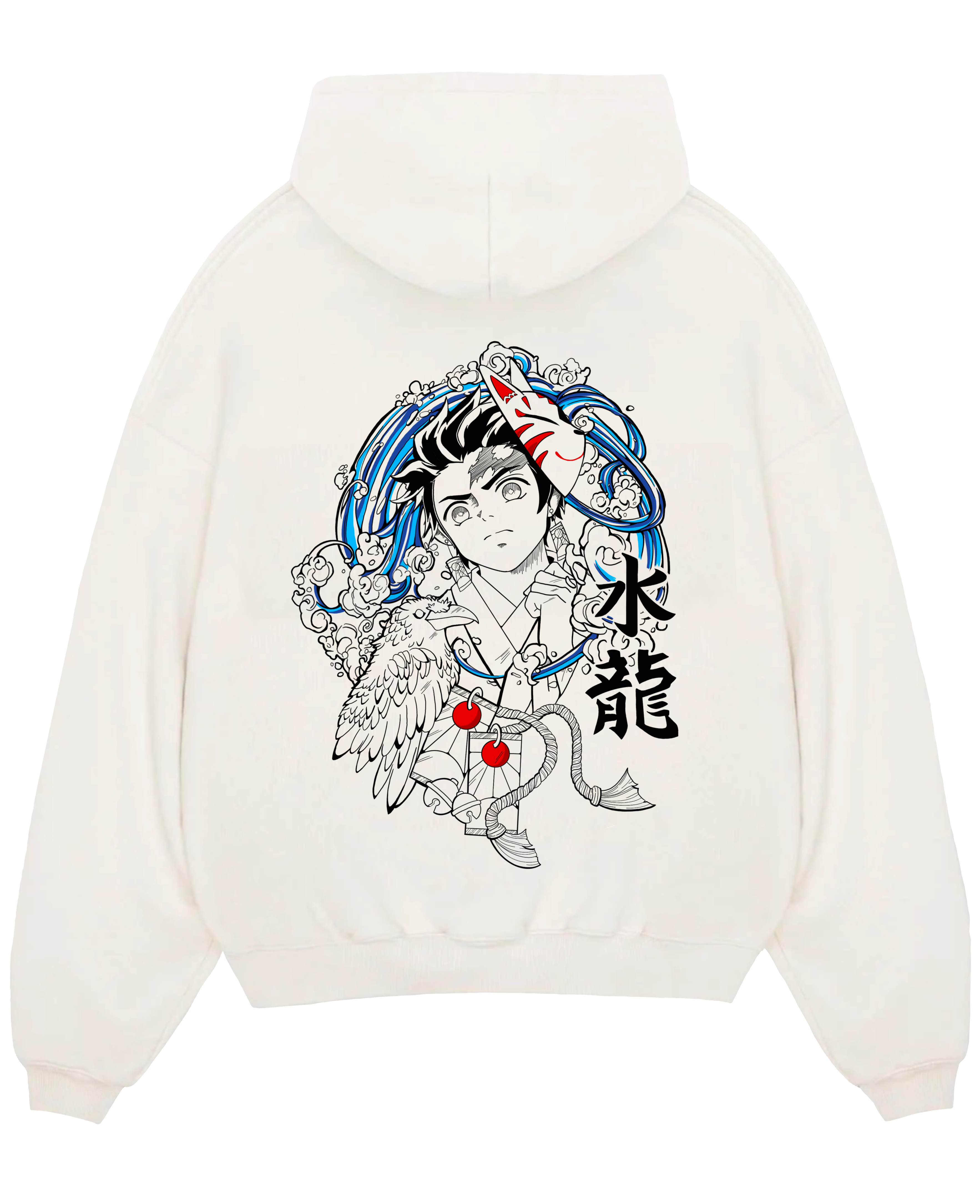 Morukai "Tanjiro Kamado Water Breathing" Demon Slayer: Kimetsu no Yaiba Unisex Hoodie
