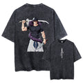 Morukai "Toji Fushiguro" Jujutsu Kaisen Vintage Washed Oversized T-Shirt