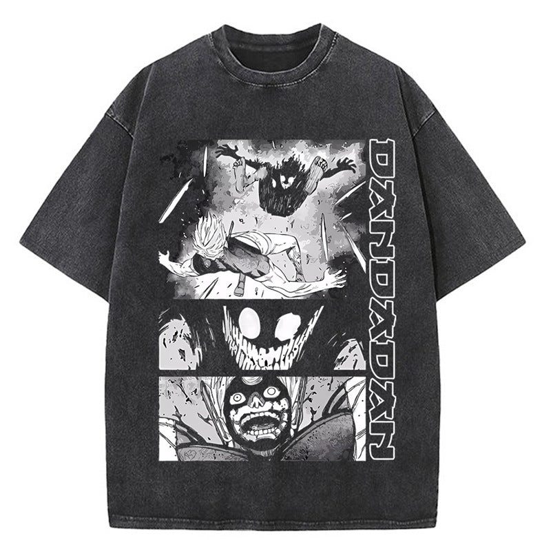 Morukai "Okarun" Dandadan Vintage Washed Oversized T-Shirt
