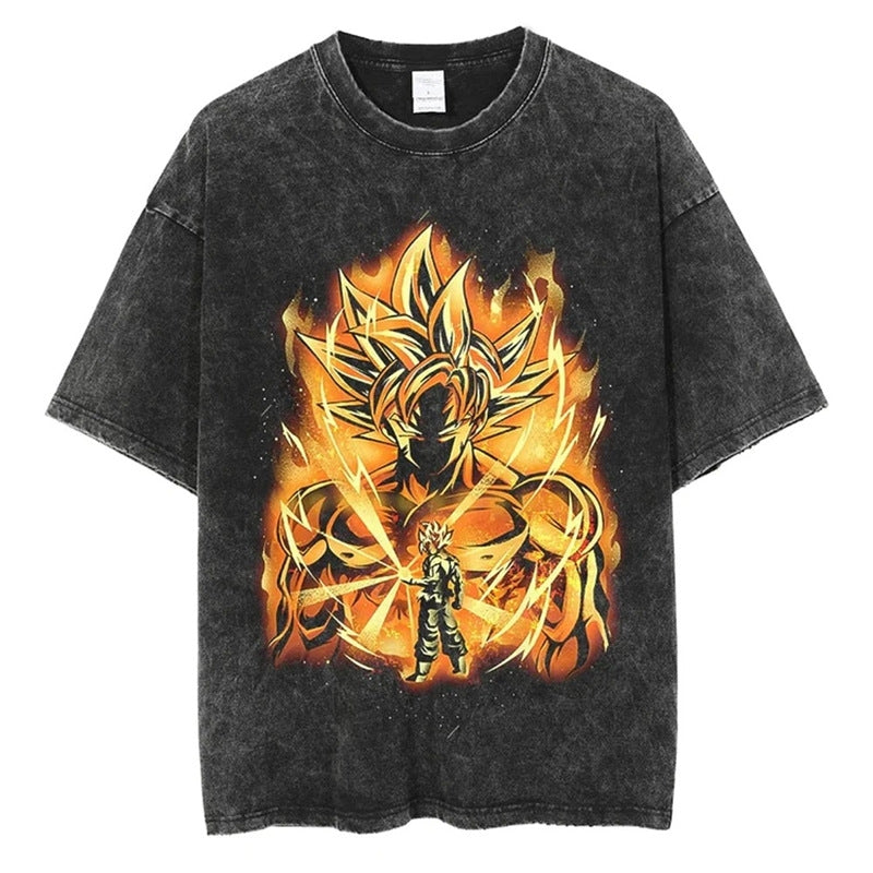 Morukai "Goku" Dragon Ball Vintage Washed Oversized T-Shirt