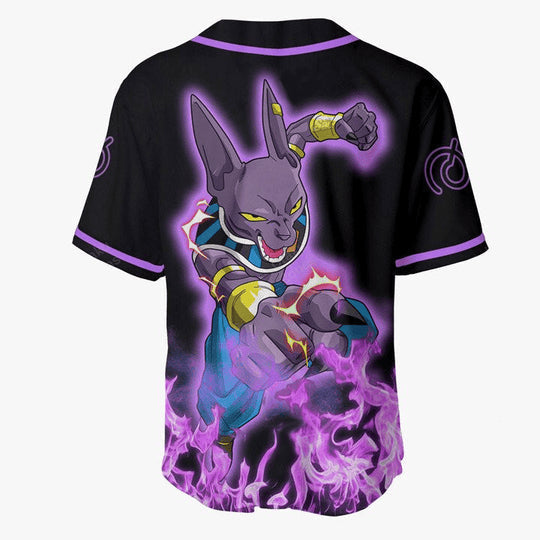 Morukai "3D Anime Beerus Custom Fandom -  Dragon Ball  Baseball Tee