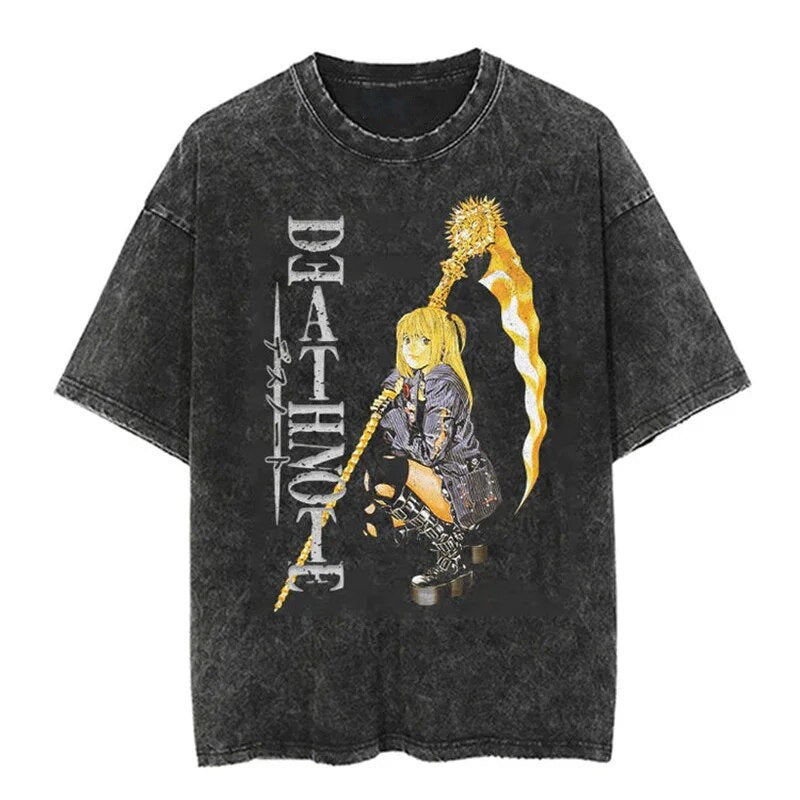 Morukai "Misa Amane" Death Note Vintage Washed Oversized T-Shirt