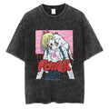 Morukai "Power" Chainsaw Man Vintage Washed Oversized T-Shirt