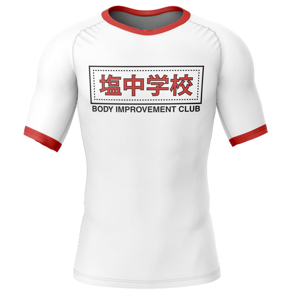 Morukai "Body Improvement Club Mob Psycho 100 Short Sleeve Rash Guard Compression Shirt