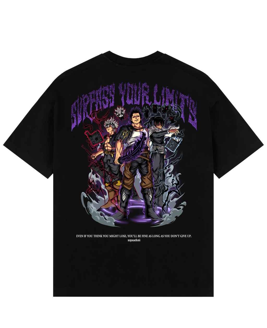 Morukai "Yami X Asta X Nacht - Black Clover Oversize T-Shirt