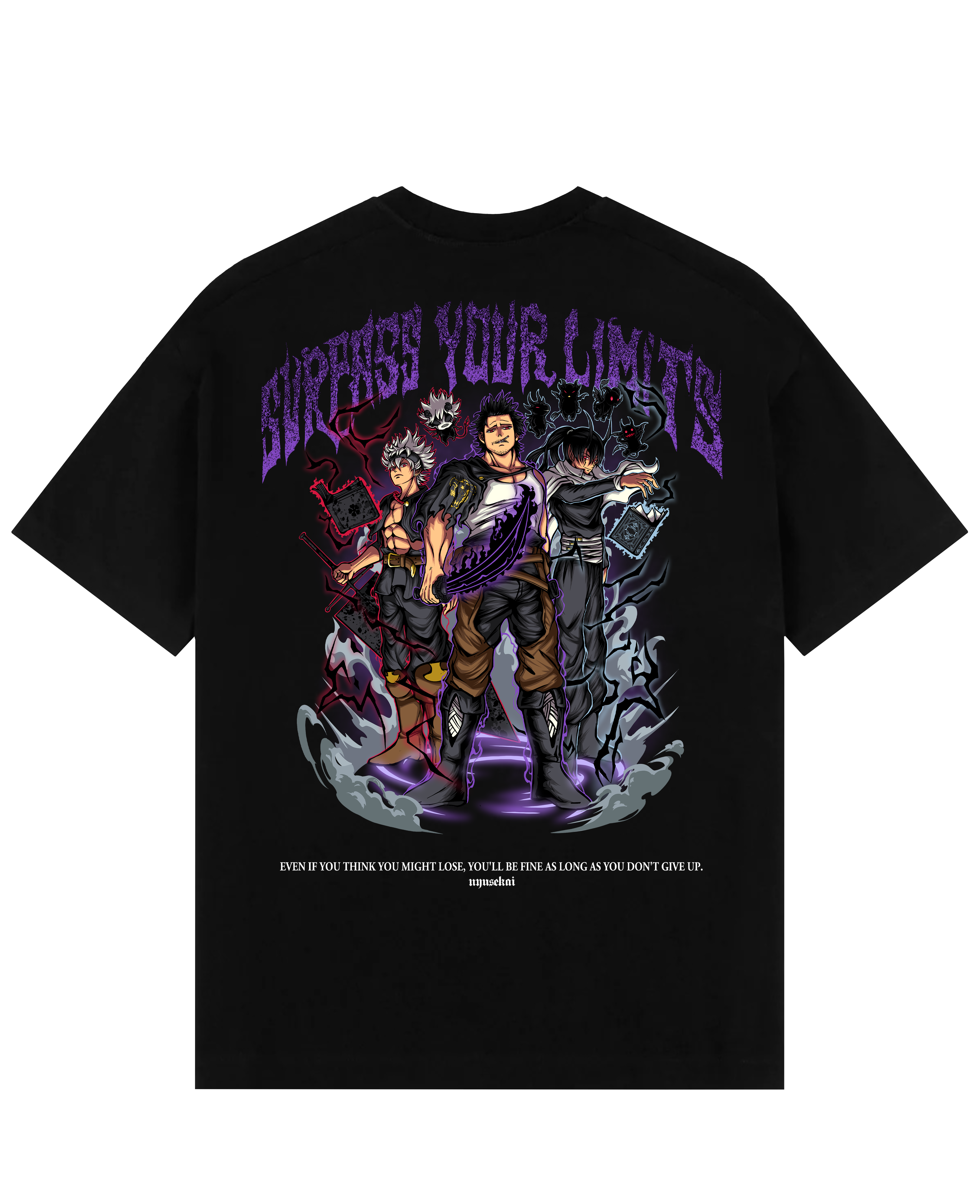 Morukai "Yami X Asta X Nacht - Black Clover Oversize T-Shirt