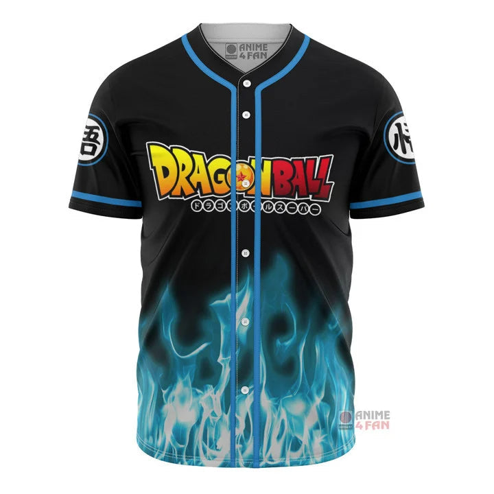 Morukai "Super Saiyan Goku Kamehameha" Dragon Ball Baseball Jersey