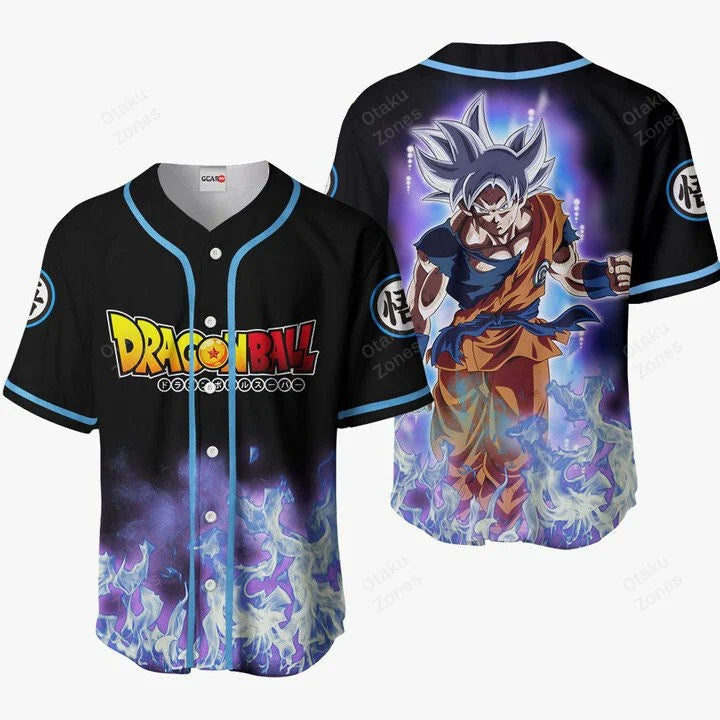 Morukai "3D Anime Vegeta Fighter Blue Fire Custom Fandom - Dragon Ball Baseball Tee