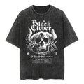 Morukai "Demon Skull" Black Clover Vintage Washed Oversized T-Shirt