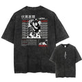 Morukai "Toji Fushiguro" Jujutsu Kaisen Vintage Washed Oversized T-Shirt