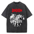 Morukai "Dandadan Cast" Dandadan Vintage Washed Oversized T-Shirt