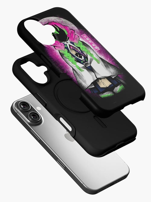 Morukai "9 Hashira B&W Portrait" Demon Slayer iPhone 11-16 Tough Case
