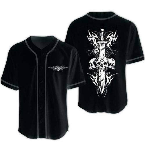 Morukai "Berserk Skull Death Metal Baseball Jersey