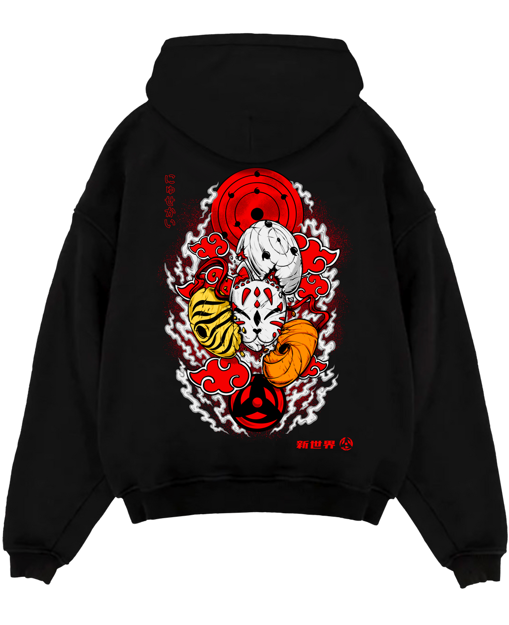 Morukai "Obito Uchiha Masks" Naruto Unisex Hoodie