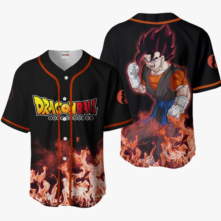 Morukai "3D Anime Vegito Custom Fandom -  Dragon Ball Baseball Tee