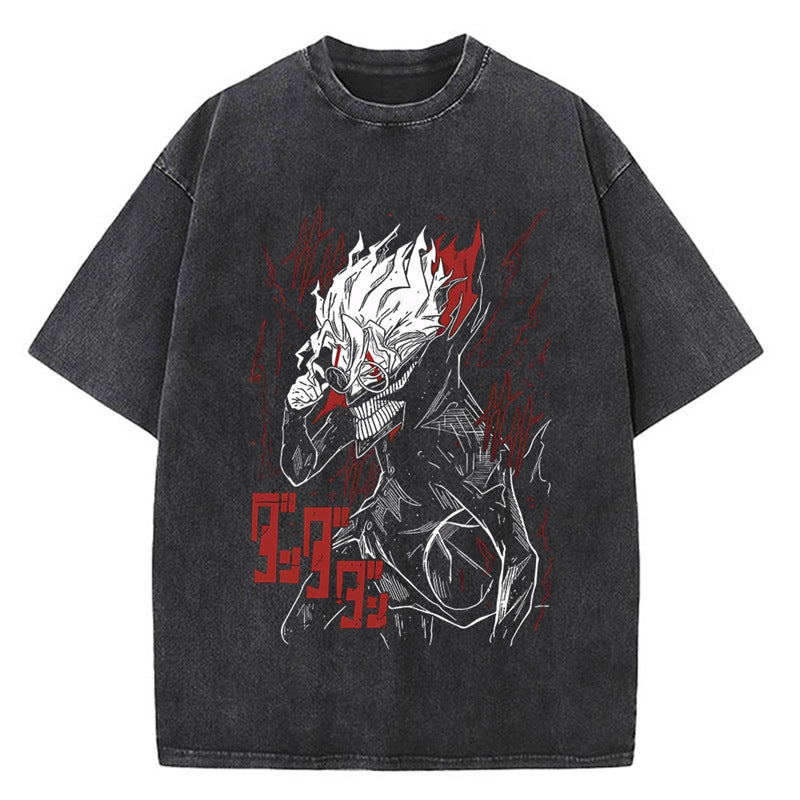 Morukai "Okarun" Dandadan Vintage Washed Oversized T-Shirt