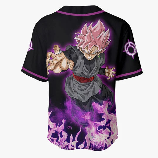 Morukai "Super Saiyan Rosé Goku Black Zamasu" Dragon Ball Baseball Jersey