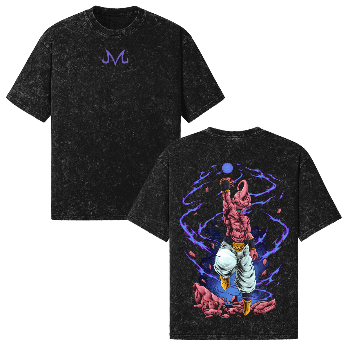 Morukai Morukai "Majin Buu" Dragon Ball Vintage Washed Oversized T-Shirt Vintage Washed Oversized T-Shirt