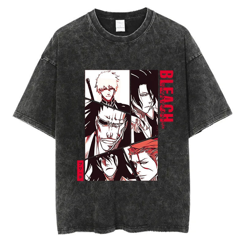 Morukai "Rescue Team" Bleach Vintage Washed Oversized T-Shirt