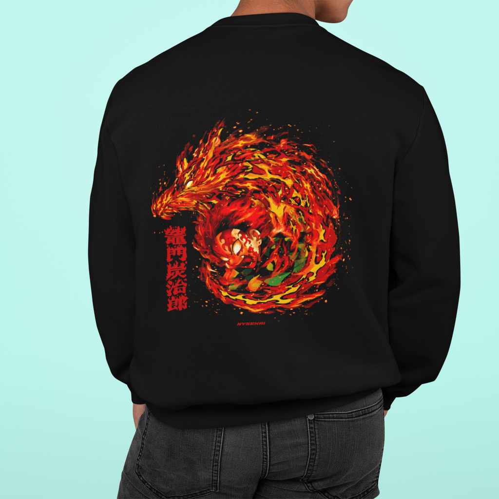 Morukai "Tanjiro Kamado Blood Dragon" Demon Slayer: Kimetsu no Yaiba Unisex Sweatshirt