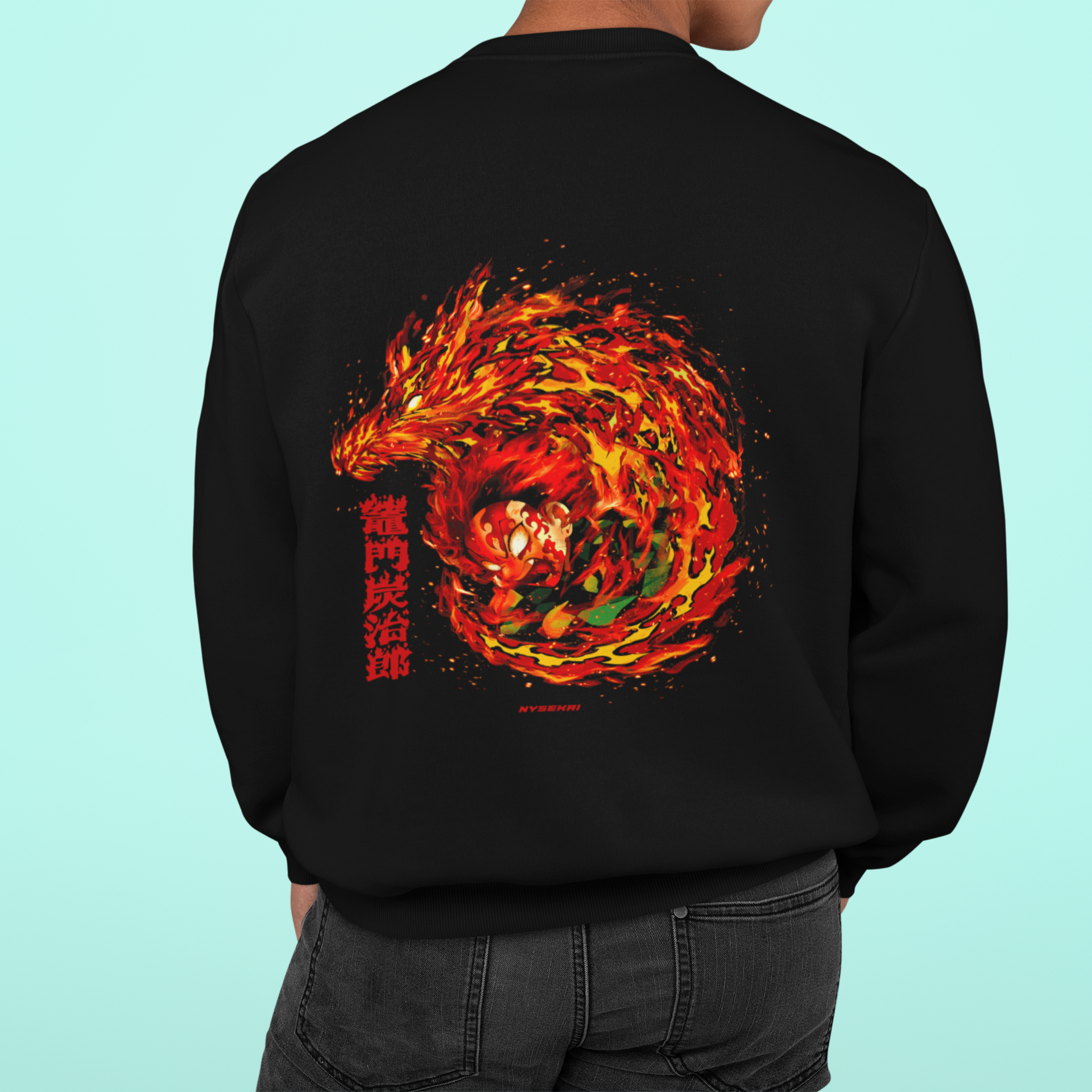 Morukai "Tanjiro Kamado Blood Dragon" Demon Slayer: Kimetsu no Yaiba Unisex Sweatshirt