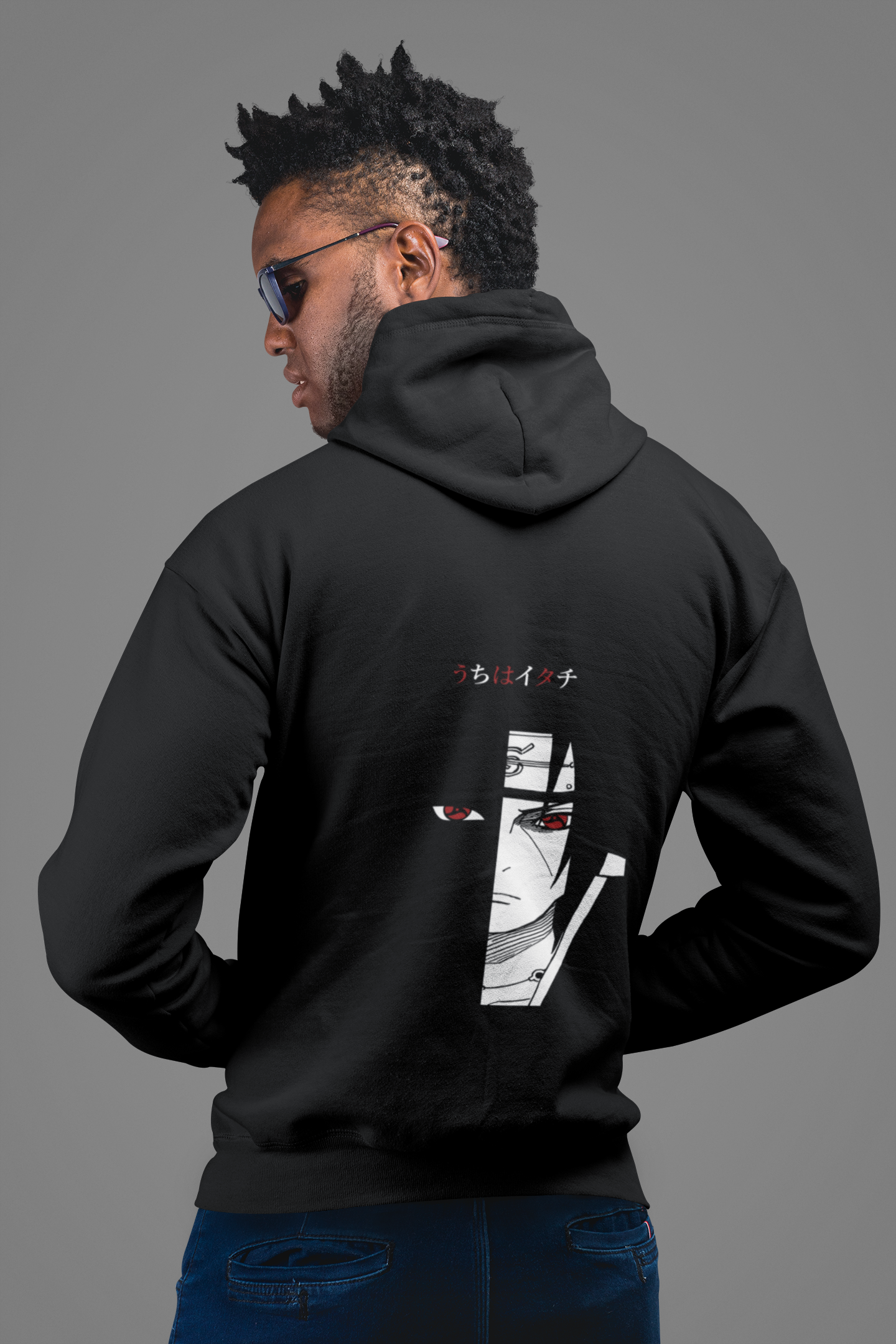 Morukai "Itachi Uchiha Mangekyou Sharingan" Naruto Unisex Hoodie