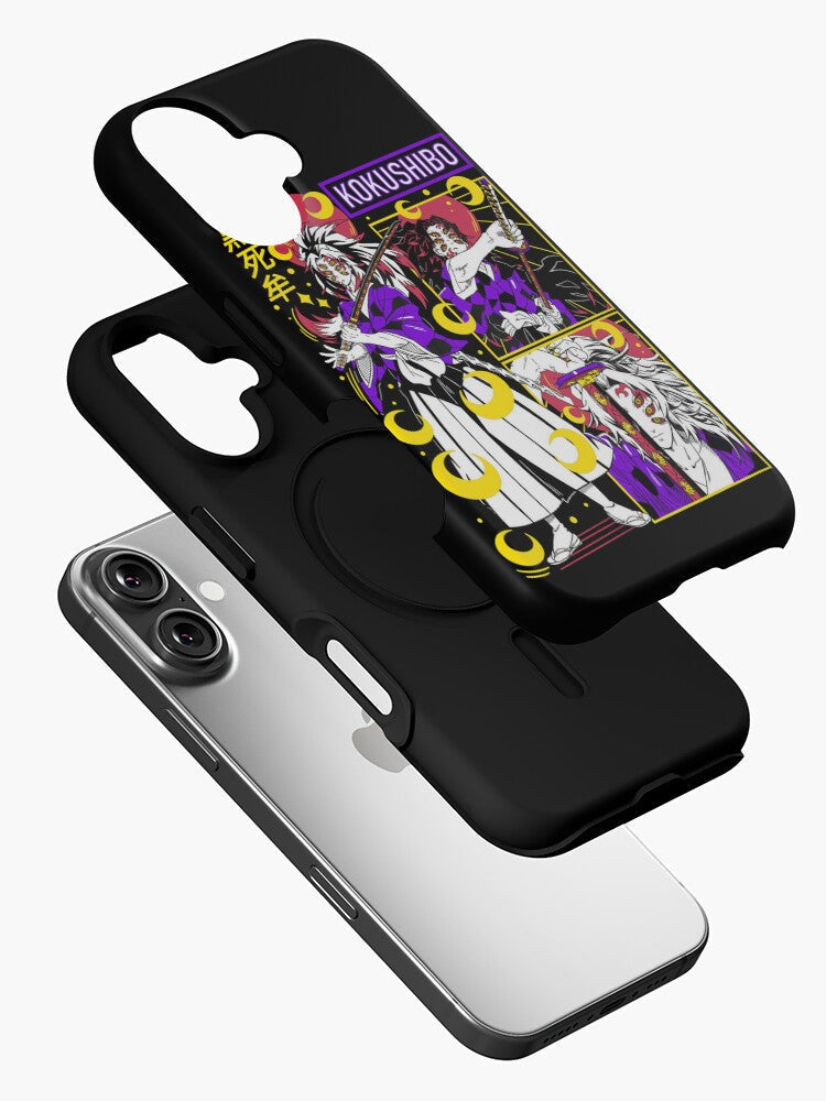 Morukai "Kokushibo Moon Blade" Kimetsu no Yaiba iPhone 11-16 Phone Case