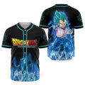 Morukai "3D Anime Vegeta Blue Custom Fandom - Dragon Ball Baseball Tee