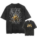 Morukai "Zenitsu Agatsuma" Demon Slayer Kimetsu no Yaiba Vintage Washed Oversized T-Shirt