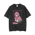 Morukai "Hitori Gotoh" Bocchi the Rock Vintage Washed Oversized T-Shirt